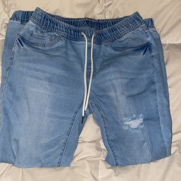 Bluenotes Ripped Jean Joggers - Picture 3 of 4